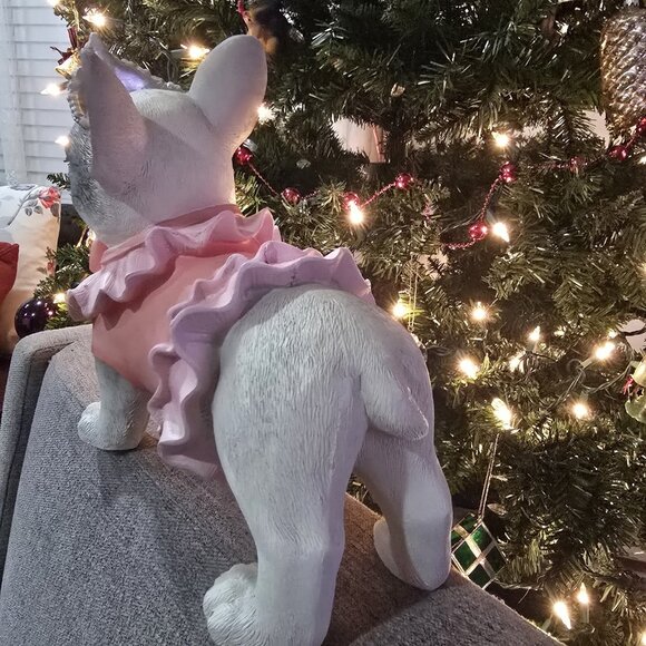 Humane Society French Bulldog Frenchie Princess Pink Tiara Valentine Figurine 12 - Picture 7 of 7